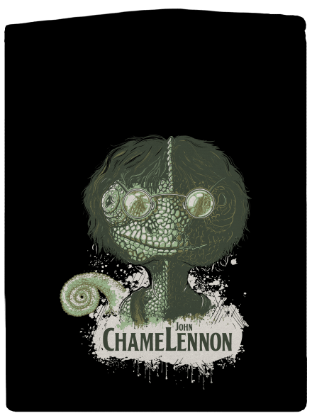 ChameLennon pánská mikina na zip Black