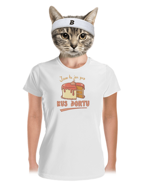 Pro kus dortu dámské sportovní tričko White