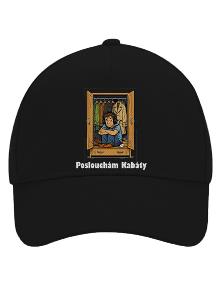 Poslouchám Kabáty kšiltovka baseballka Black