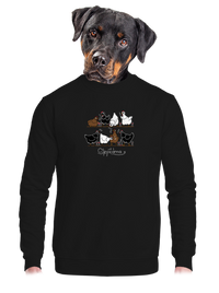 unisex mikina bez kapuce