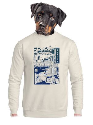 unisex mikina bez kapuce