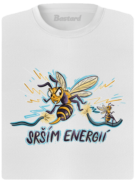 Srším energií dámské sportovní tričko White