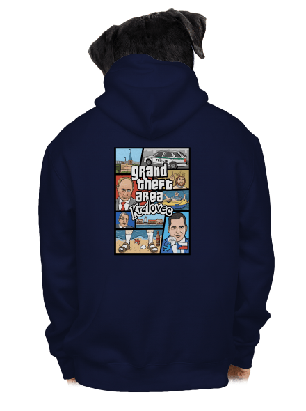 Královec pánská mikina na zip Navy