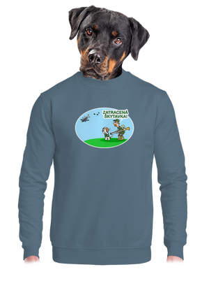 unisex mikina bez kapuce