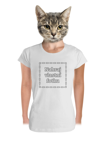 Vlastní potisk dámské tričko premium White