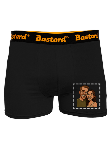 Karikatura z vlastní fotky boxerky Black