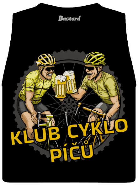 Klub cyklo píčů dámské tílko volné Black