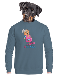 unisex mikina bez kapuce