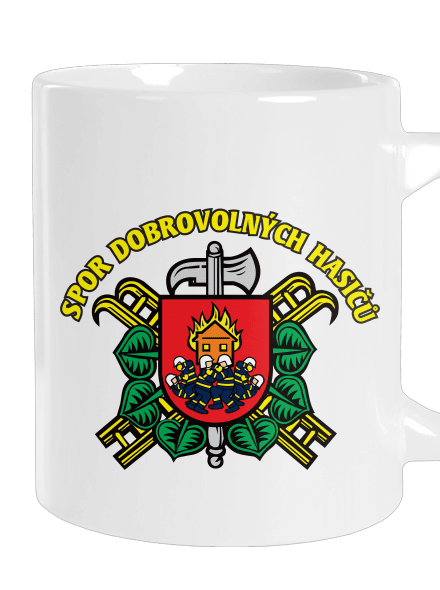 Spor dobrovolných hasičů velký hrnek White