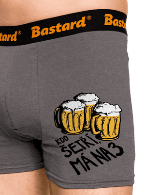 Kdo šetří, má na tři boxerky Gray Melange