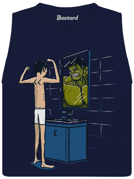 Hulk dámské tílko volné Navy