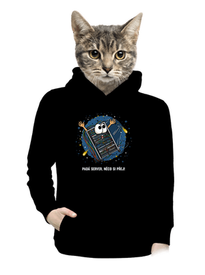 Padá server dámská mikina klokanka Black