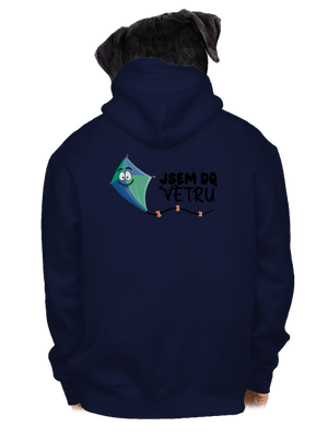 Do větru pánská mikina na zip Navy