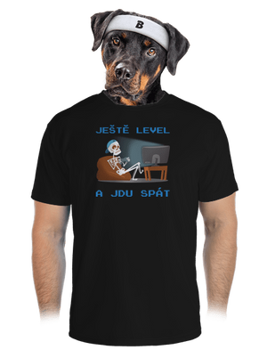 Ještě level pánské sportovní tričko Black