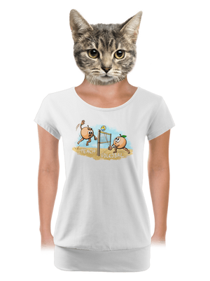 dámské tričko s lemem