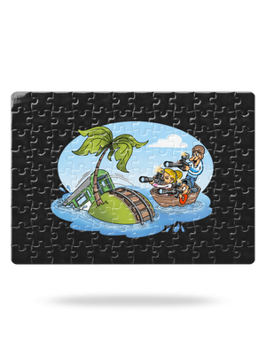 Ostrov železnice puzzle White