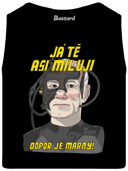 Zamilovaný Borg pánské tílko Black