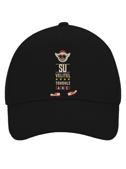 Velitel šaškecu kšiltovka baseballka Black