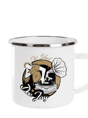 Old School DJ plecháček White