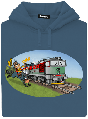 Šotouš na lovu dámská mikina klokanka Denim