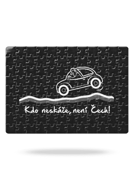 Kdo neskáče puzzle White