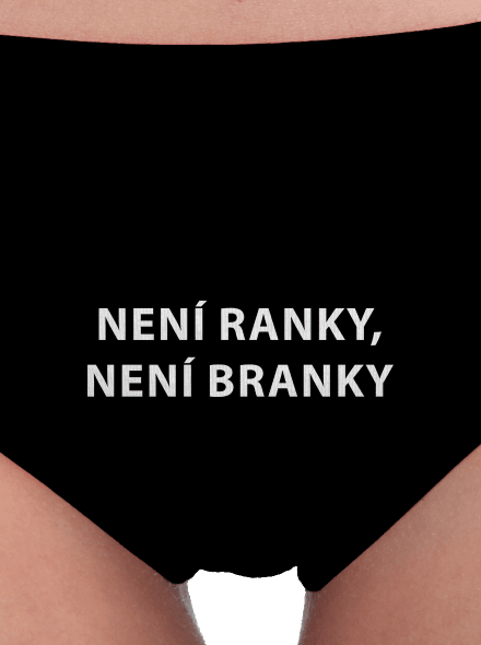 Není ranky, není branky dámské kalhotky Black