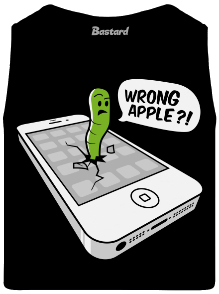 Wrong Apple pánské tílko Black