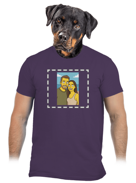Simpsonovi z vlastní fotky pánské tričko Urban Purple