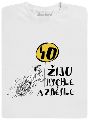 Žiju rychle a zběsile dětské tričko White