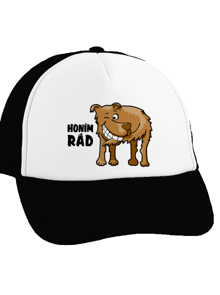 Honím rád kšiltovka truckerka Black cap