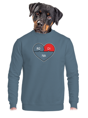 unisex mikina bez kapuce