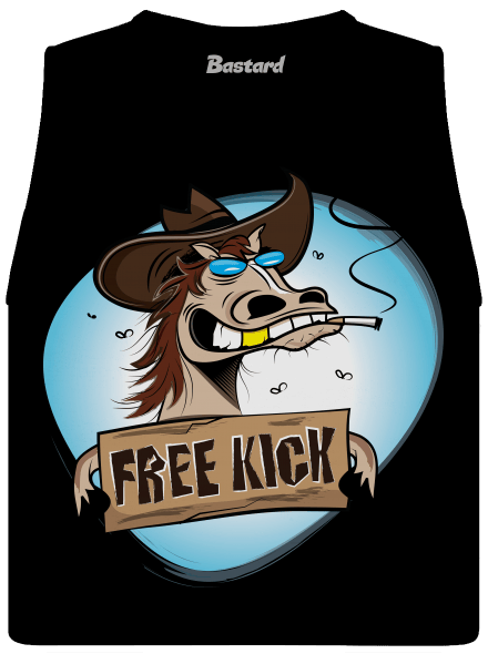 Free kick dámské tílko volné Black