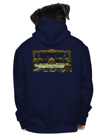 Poslední večeře  pánská mikina na zip Navy