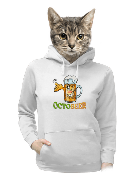 Octobeer dámská mikina klokanka White