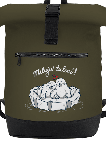 Miluju tulení batoh Military Green