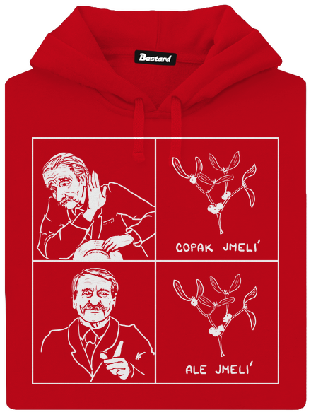 Cimrman: Copak jmelí pánská mikina klokanka Red