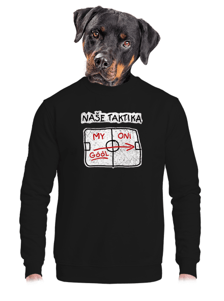 Naše taktika unisex mikina bez kapuce Black