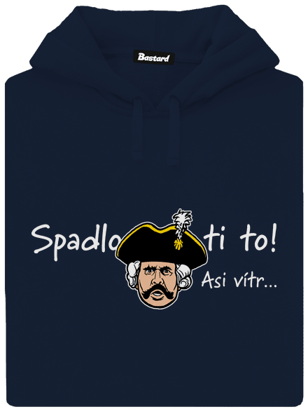 Spadlo ti to pánská mikina klokanka Navy