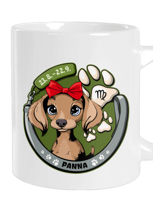 Psí horoskop: Panna velký hrnek White