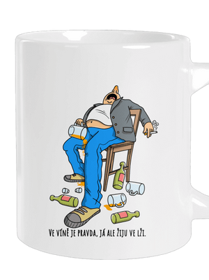 Žiju ve lži velký hrnek White