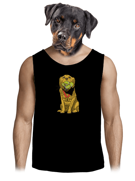 Zlatý retrívr pánské tílko Black