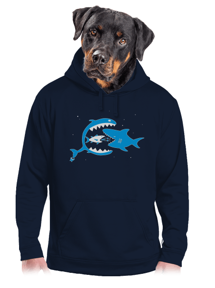 Rybky pánská mikina klokanka Navy