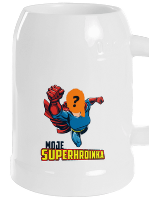 Moje superhrdinka půllitr White