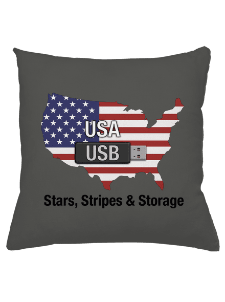 USA a USB polštář Gray Pol