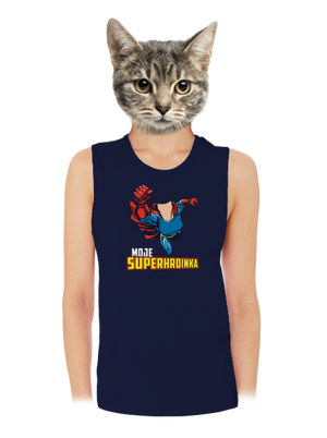 Moje superhrdinka dámské tílko volné Navy