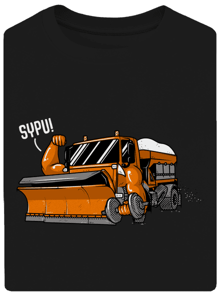 Sypu unisex tričko oversized Black