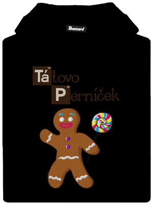 Perníčkový táta a Perníček dětská mikina klokanka Black
