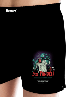 B13: Zase pondělí pánské trenky Black