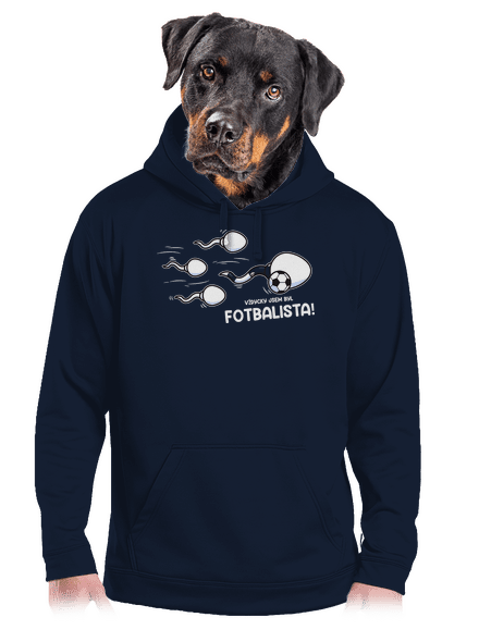 Vždycky jsem byl... pánská mikina klokanka Navy
