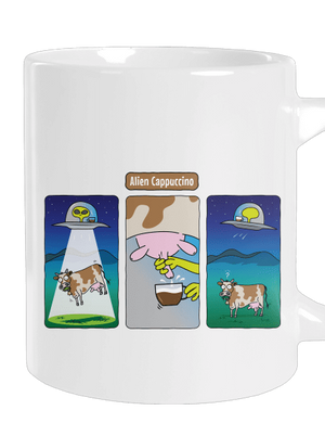 Alien Cappuccino velký hrnek White